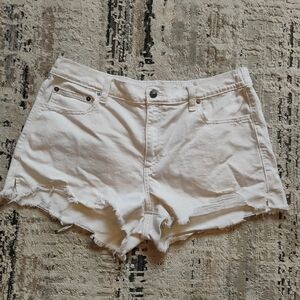Aerie White Jean Shorts